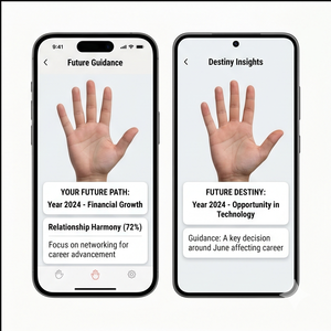 Aplicación de Palmistry de Royalcraft – Lectura de Manos, Análisis de Líneas de Vida, Guía de Perspectivas sobre Personalidad y Futuro para IOS/Android y MAC - Product Image 4