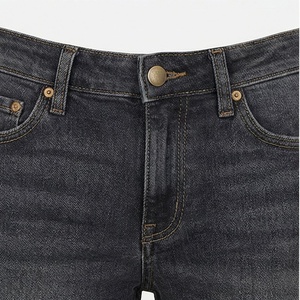 Pantalones cortos de mezclilla casuales para mujer, estilo urbano de verano, con cordones y aberturas, color personalizado, ropa transpirable - Product Image 4