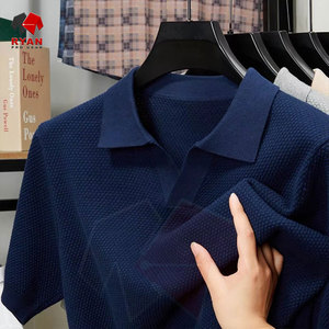Chemises polo personnalisées Ryan Pro Gear pour hommes, style pull, avec logo personnalisé sur le panneau. - Product Image 5