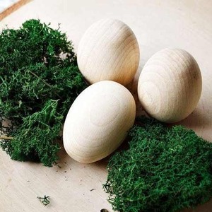 Huevos de Pascua de Madera Hechos a Mano, Huevos Decorativos de Madera de Acacia Natural para Manualidades de Decoración de Pascua, Proveedor al por Mayor - Product Image 3