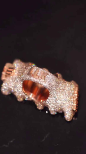 Moissanite Zone <b>Ring</b> Iced Out Luxury Hip Hop Statement Jewelry <b>Mens</b> Fashion <b>Ring</b> - Product Image 4