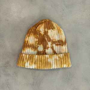 Bonnets d'hiver chauds en acrylique, tricotés, avec revers, design tie-dye personnalisé, logo, pour hommes et femmes, bonnet unisexe en jacquard - Product Image 1
