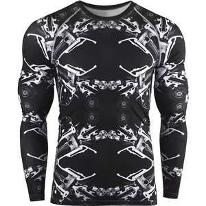 T-shirt de sport respirant et extensible à manches longues pour homme, idéal pour le surf et l'entraînement en salle de sport – Fabricant OEM - Product Image 5