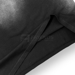 Camiseta Estilosa con Efecto Desgastado, 100% Algodón Tejido, Diseño de Color Desvanecido, Ligera, Perfecta para Usar en Verano, Atuendos Casuales, Uso Diario - Product Image 5