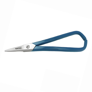 Cizalla de Alta Calidad con Hoja Recta y Mango Recubierto en Azul, Longitud Total 180 mm, para Joyería, Manualidades, Corte de Láminas Metálicas - Product Image 1