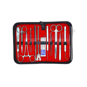 Kit de dissection d'anatomie de grenouille 20 pièces, pinces en acier, instruments en plastique, certifié CE, kit chirurgical par Blush Surgical - Product Image 4