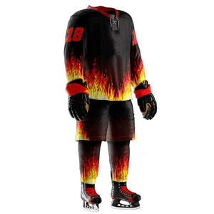 Tela antidesgarro para camisetas de hockey sobre hielo, ropa deportiva profesional con pantalones flexibles para hockey sobre hielo y equipamiento de equipo. - Product Image 1