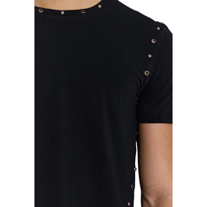 Nouveau T-shirt pour homme à manches courtes, personnalisable, écologique, respirant, en coton/bambou, col rond, design de haute qualité, vêtements décontractés - Product Image 2