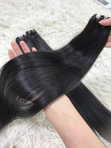 VQ Hair Nancy Vietnamita Remy Raw Virgin Hair Mejor calidad Super Double Drawn Machine Doble Trama Cierre Hueso Extensiones humanas - Product Image 2