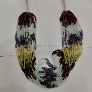 ลูกปัดพลอยอัญมณีหลายเม็ดสำหรับทำสร้อยข้อมือสร้อยคอ - Product Image 1