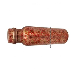Trendy New Elegant Leak Proof <b>Water</b> <b>Bottle</b> Printed Ayurvedic Copper <b>Bottle</b> for <b>Water</b> Drinking Available at Wholesale Price - Product Image 5
