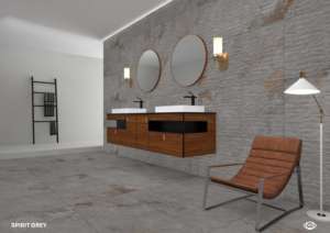 Carrelage en porcelaine émaillée design 600x1200mm 60x120cm 24x48 pouces Grand format Surface décorative pour intérieurs contemporains - Product Image 5