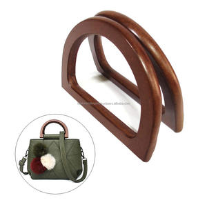 Wholesale Bag Frame Hanger Type Wood Bamboo <b>Handle</b> for Handmade <b>Handbag</b> DIY Tote Bag <b>Handle</b> Making By FWE - Product Image 4