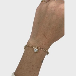 5ctw Lab Grown Diamond Charm Heart Marquise Pear Drop <b>Solid</b> Gold Geometric Station Bangle <b>Bracelet</b> Women's Luxury IGI Certified - Product Image 3