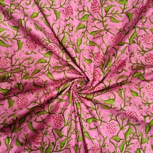 Tela Ligera de Algodón Cambric Jaipuri Tradicional con Estampado de Bloques 60x60 para Manualidades, Cortinas y Niños - Product Image 3