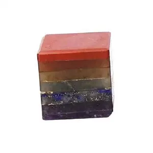 Кубик 7 Чакра драгоценный камень куб Священная Геометрия кристаллический камень Исцеление Метафизические Геометрические свойства семь чакры оптовик