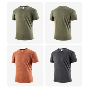 Camisetas deportivas de gimnasio para correr, cuello redondo, transpirables, de secado rápido, ajustadas, de compresión, para hombre. - Product Image 5