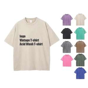 Camisetas con lavado ácido de la mejor calidad, camisetas con lavado ácido con logotipo personalizado, crea tu propia idea, camisetas con lavado ácido para hombre - Product Image 1