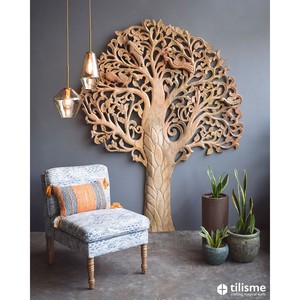 Art mural en bois de Sheesham fait main - Arbre de vie - Décoration murale en bois de Moradabad - Product Image 1