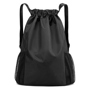 Sac à dos à cordon personnalisé avec logo, imperméable, pour le sport, la gym, léger, en polyester, sac de voyage à cordon, promotionnel - Product Image 1
