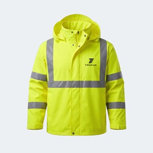 Veste de pluie imperméable pour homme à prix de gros, séchage rapide, manches longues, fermeture éclair, veste d'extérieur d'hiver - Product Image 1