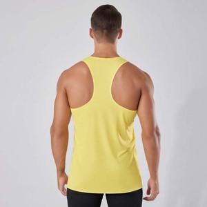 Camiseta sin mangas de punto de color sólido para hombre, cuello redondo, de secado rápido, deportiva, para entrenamiento, fitness, gimnasio, disponible en varios colores - Product Image 2