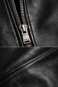 CLOVIX SPORTS Custom Made PU <b>Leather</b> <b>Jacket</b> for <b>Men</b> Eco-Friendly Waterproof Breathable Windproof Biker Style Winter <b>Jacket</b> - Product Image 2