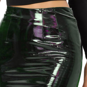 กระโปรงหนังสำหรับผู้หญิงกระโปรงสั้นแบบลำลองระบายอากาศได้ดีทันสมัยมีดีไซน์ปรับแต่งได้ - Product Image 3