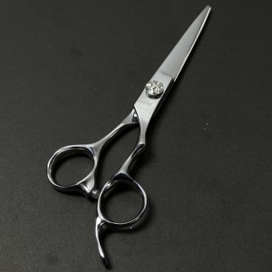Ciseaux de coiffure professionnels ergonomiques en acier inoxydable à haute teneur en carbone, lame tranchante, pour droitiers, manche moyen, ciseaux de salon - Product Image 3