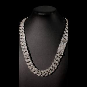 Cadena Cubana de Lujo con Incrustaciones de Diamantes, Collar de Diseño VVS Moissanite, Joyería Hip Hop para Hombre, Unisex, Estilo Premium - Product Image 1