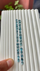 Pierres précieuses naturelles en vrac de 14,3 carats, taille poire, couleur bleue, taille libre pour la fabrication de bijoux, 30 pièces, Mehrajudin Gems MG-NU991 - Product Image 5