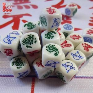 Dés de jeu D6 standard à six faces en acrylique, à coins arrondis, faits à la main, en résine, écologiques et portables, pour le jeu Yahtzee - Product Image 2