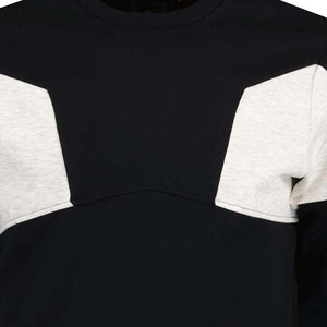 <b>Men's</b> <b>Black</b> Crew Neck <b>Sweatshirt</b> Color Blocking Knitted Pullover Regular Fit Autumn Casual Wear <b>Sweatshirts</b> Customized Design - Product Image 6