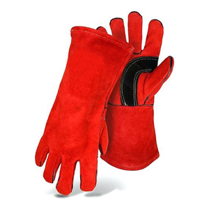 Gants de soudeur MIG ignifuges robustes, résistants à la chaleur, de qualité supérieure, en cuir, pour travaux industriels et lutte contre les incendies, gants de soudage TIG - Product Image 2