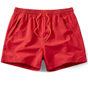 Shorts d'été pour hommes de qualité supérieure, tissu en coton respirant, shorts décontractés pour la gym et la course à pied, taille élastique, confortables - Product Image 1