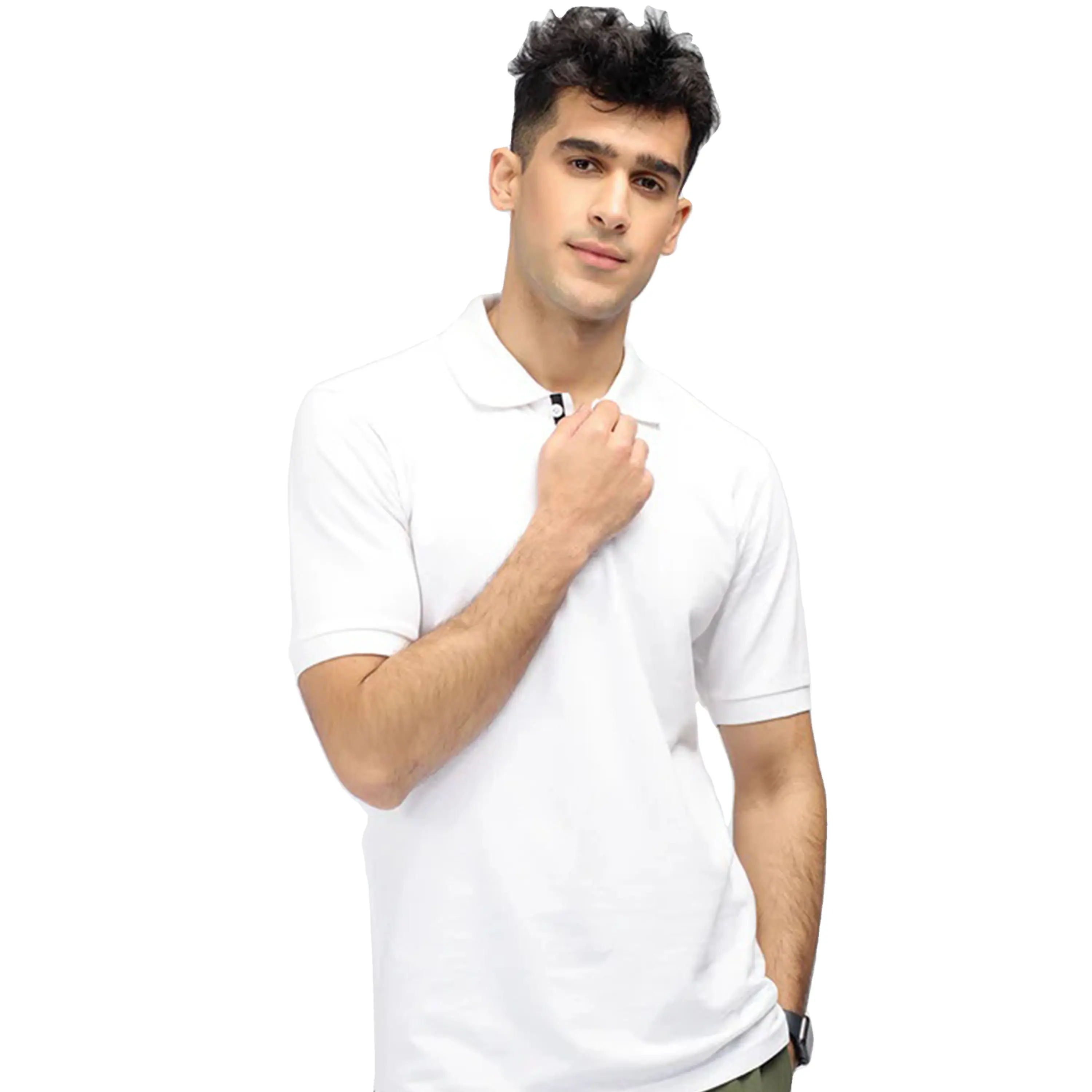 高品質ポロシャツ製造会社カスタムロゴ半袖ゴルフ服メンズポロシャツゴルフシャツ