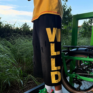 Shorts de jogging amples et déchirés pour hommes, longueur genou, imprimés sur mesure, effet vieilli, délavé à l'acide, style vintage - Product Image 3
