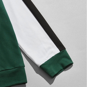 Conjunto deportivo clásico para hombre, sudadera con capucha forrada de felpa y pantalones tipo jogger, tela y diseño resistentes para entrenamientos de invierno y correr. - Product Image 3