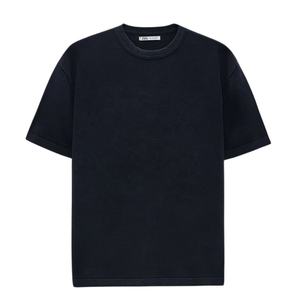 Camiseta OEM de algodón orgánico de tamaño personalizado para hombre, camisetas multicolores de manga corta con cuello redondo y lavado de ropa de color sólido para hombre - Product Image 1