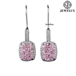 High Quality Jewelux Natural VVS Diamond <b>Stud</b> Earrings 925 Sterling <b>Silver</b> Rhodium Plated IGI Certified Trendy Wedding Earrings - Product Image 3