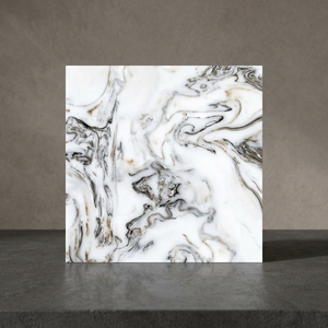 Azulejos de Porcelana con Efecto Mármol Marrón Onyx Vistaar, 20 mm, 600x600 mm, Cerámica Brillante para Baño, Exterior, Adhesivos, Diseño de Villa - Product Image 6