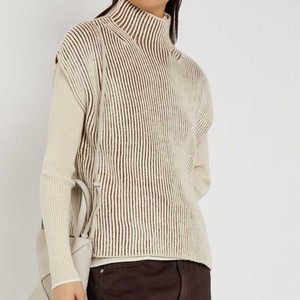 Blank Women's Knit <b>Sweater</b> <b>Sleeveless</b> - Ready for Custom Logo Pullover - High Quality Soft Ladies Wholesale Winter Breathable - Product Image 2