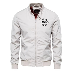 OEM Men's Bomber Jacket With Custom Logo Streetwear Zip-Up Baseball Fashion Coats Bra Style Plus Size Activewear Manufacturer - Product Image 1