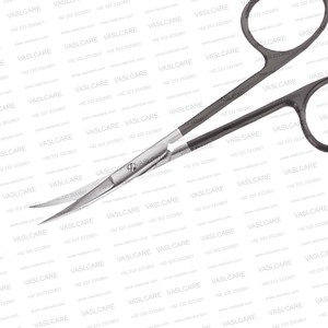 Tijeras Iris Supercut Sin Dientes de 4.5 Pulgadas, Puntas Afiladas de Acero Inoxidable para Cirugía Plástica Facial, Rinoplastia, Blefaroplastia - Product Image 4