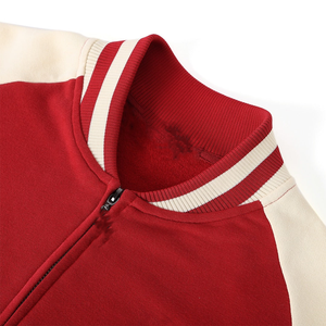 Blouson universitaire en laine rouge Delta – Broderie personnalisée DST Letterman Bomber – Vêtement d'hiver officiel de sororité, style streetwear, héritage universitaire - Product Image 3