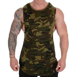 Camiseta sin mangas informal para hombre, transpirable, de material ligero, para entrenamiento y estilo urbano. - Product Image 1