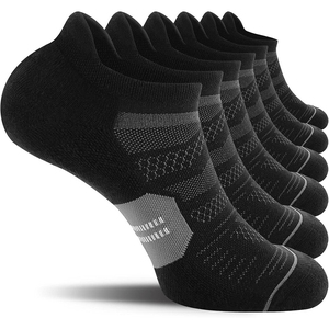 Men's Ankle <b>Socks</b> Breathable Quick Dry Sports Athletic <b>Socks</b> Solid <b>Black</b> Knitted Summer Wear - Product Image 2