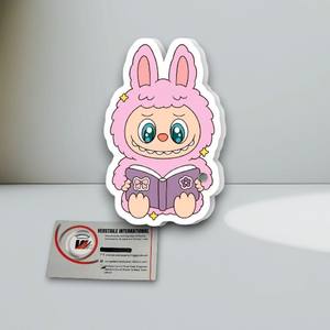 แผ่นอะคริลิคสำหรับต่อขนตาแบบแม่เหล็ก รุ่น Professional Pink Labubu ลายผีเสื้อ ดอกไม้ รูปไข่ เป็นมิตรกับสิ่งแวดล้อม รับทำโลโก้สีตามสั่ง - Product Image 1