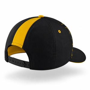 Black Yellow Hexagon Pattern Baseball <b>Cap</b> 6-Panel Mesh Sporty Unisex Outdoor Spring Summer Fitted Adult <b>Hat</b> - Product Image 4