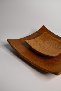 Japanese Style Wooden Plate <b>Set</b>: <b>Square</b> Oak Sushi Plate, Handmade Decor - Product Image 3